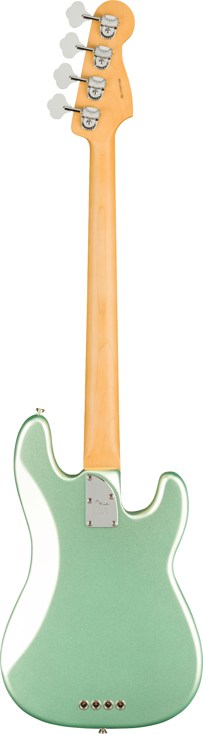 American Professional II Precision Bass Left-Hand Maple Fingerboard, Mystic Surf Green