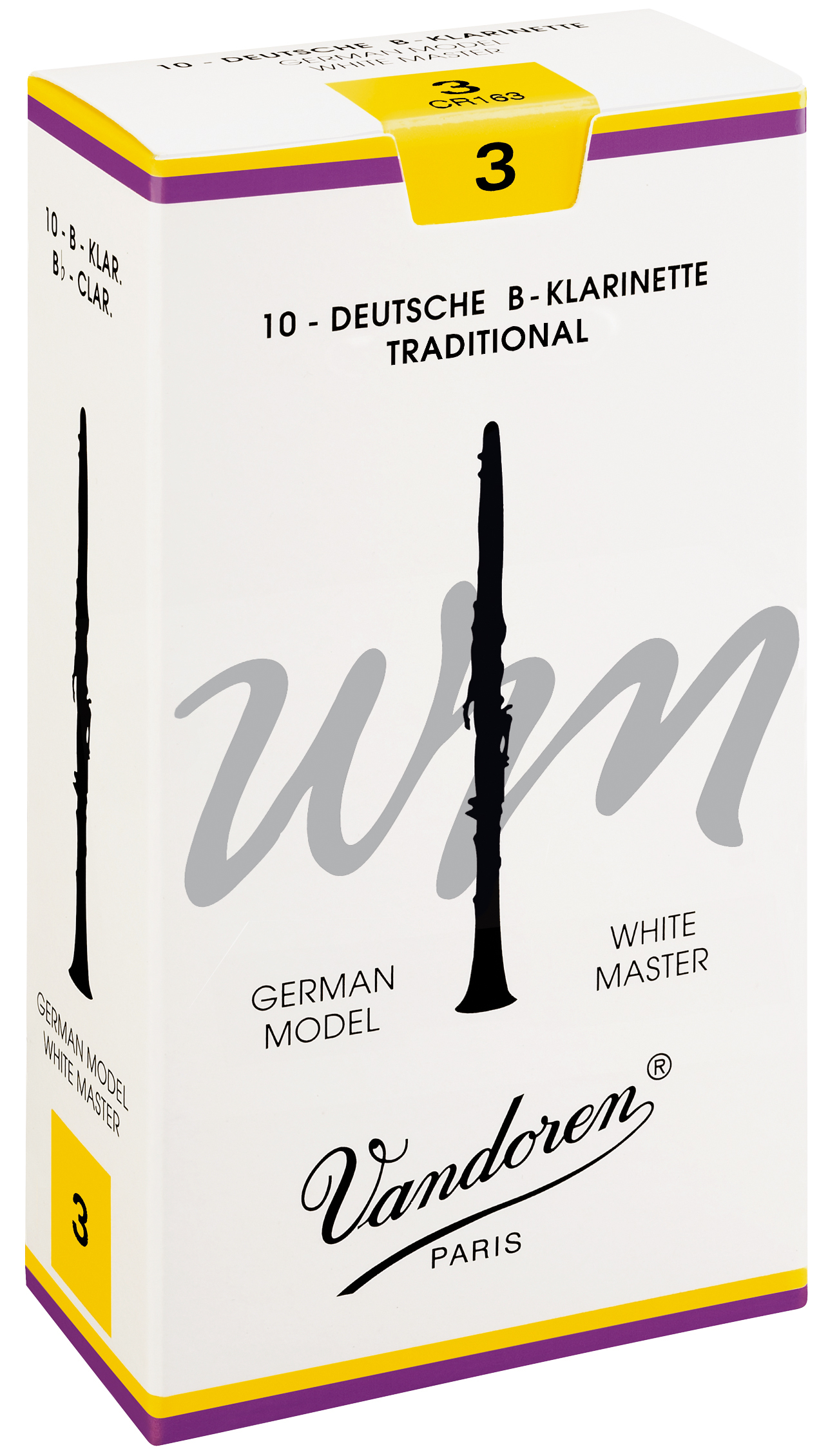 5,0 White Master Traditional Bb-Klarinette 10er Packung