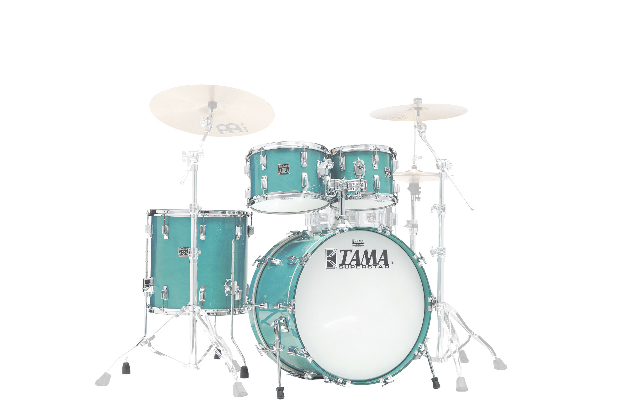 SU42RS-AQM Superstar Limited Reissue 50th Anniversary Shell Kit 4 teilig - Aqua Marine/Chrom HW