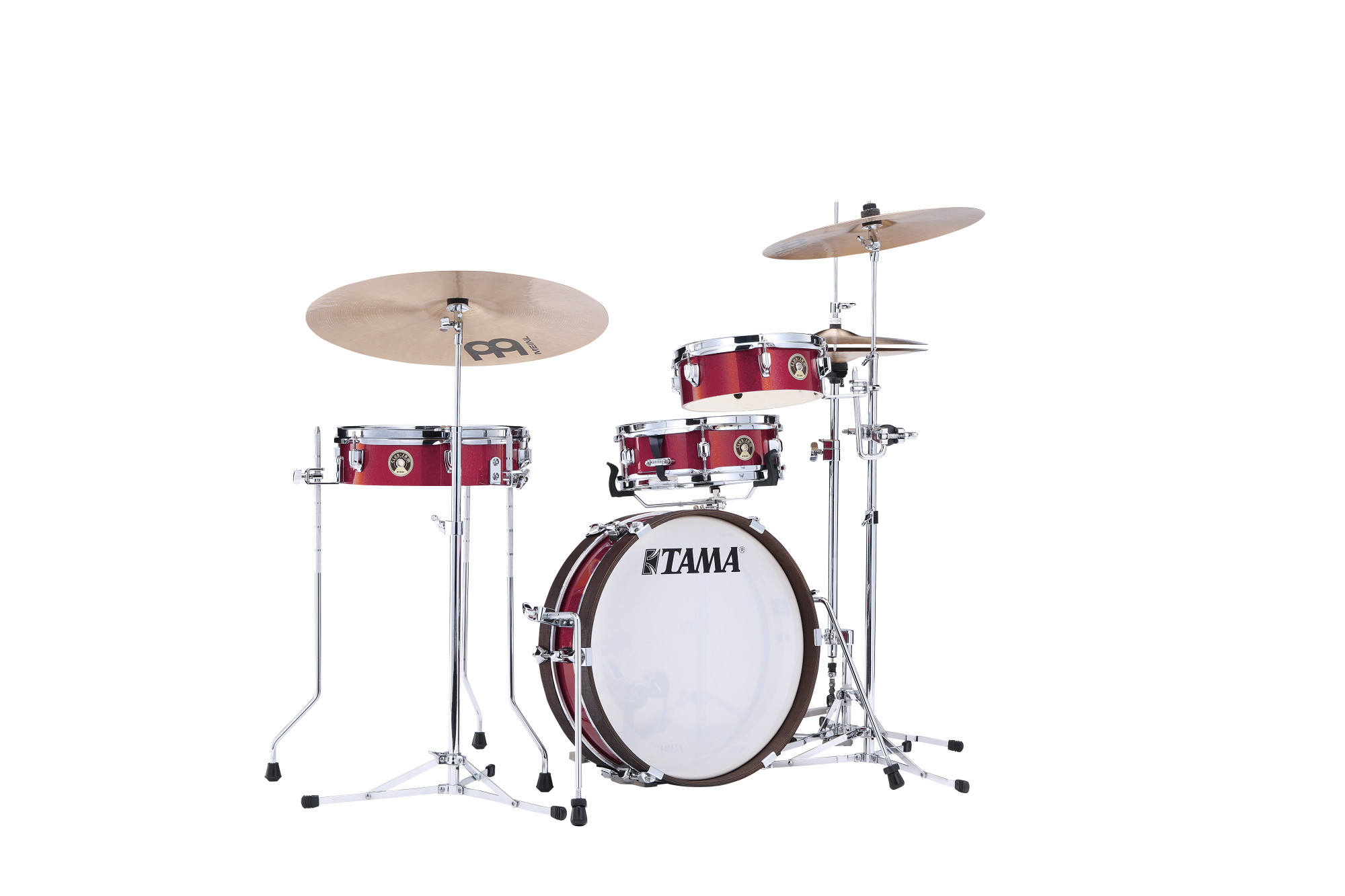Club-Jam Pancake Shell Kit 4 teilig - Burnt Red Mist/Chrom HW