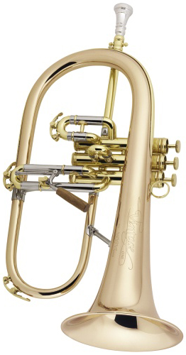 1FR Vintage One Flügelhorn Flugelhorn Goldmessing, lackiert