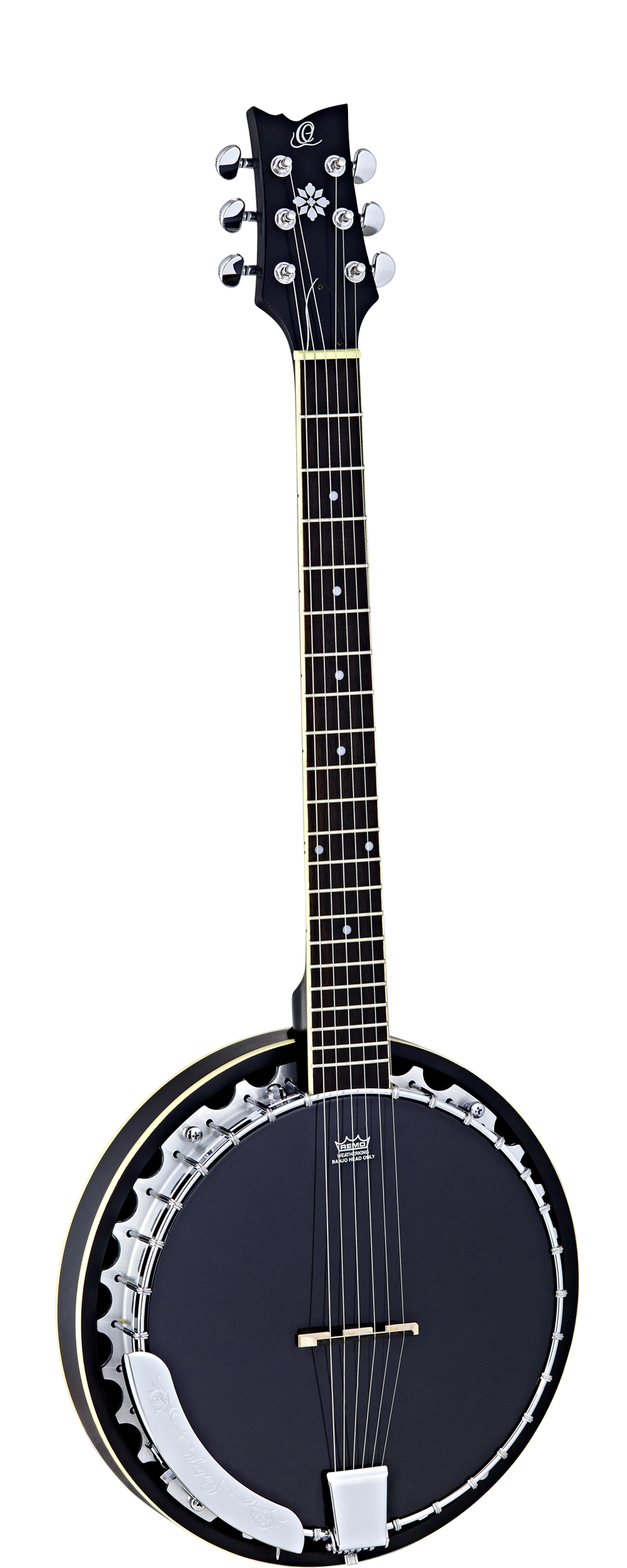OBJ350/6-SBK, 6-String Banjo black finish matt