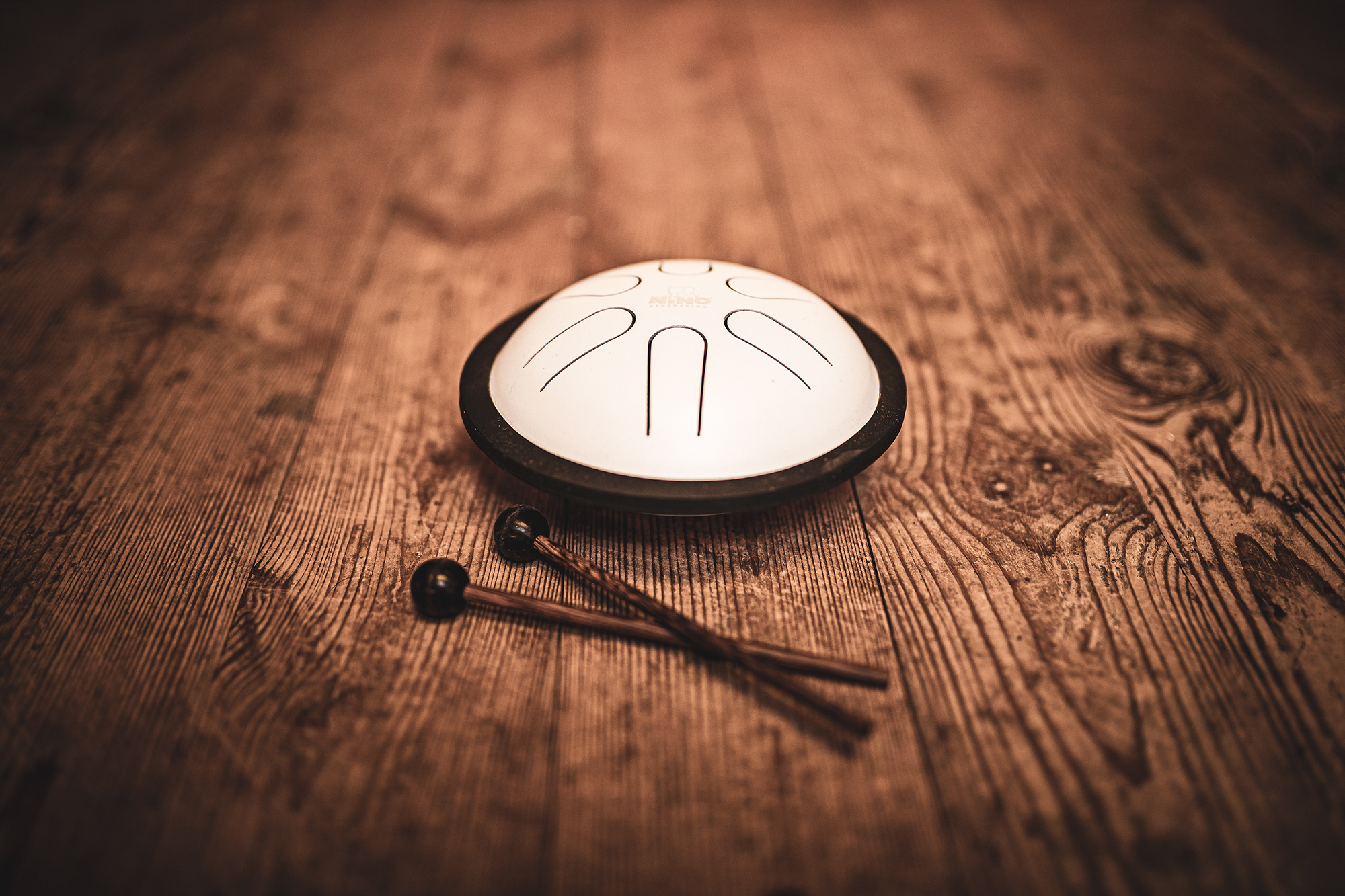 NINO980WH Mini Melody Steel Tongue Drum weiß