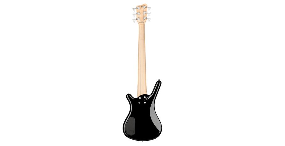 RockBass Corvette Basic, 6-String, Fretless Solid Black High Polish