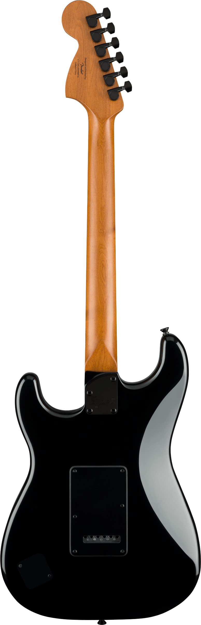Contemporary Stratocaster Special Roasted Maple Fingerboard, Silver Anodized Pickguard, Black