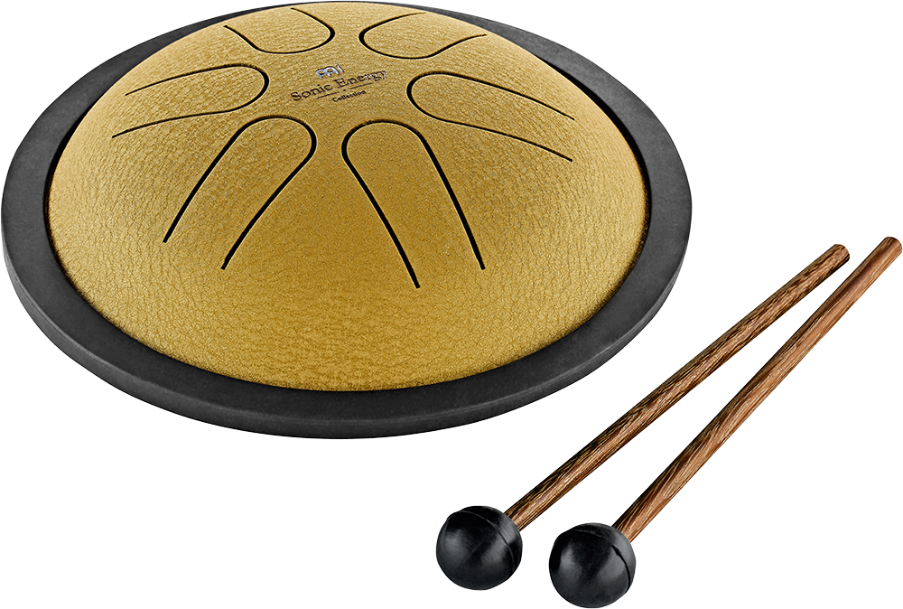 Sonic Energy Mini Steel Tongue Drum B Major, 6 Töne - Gold / 6"/15,24 cm