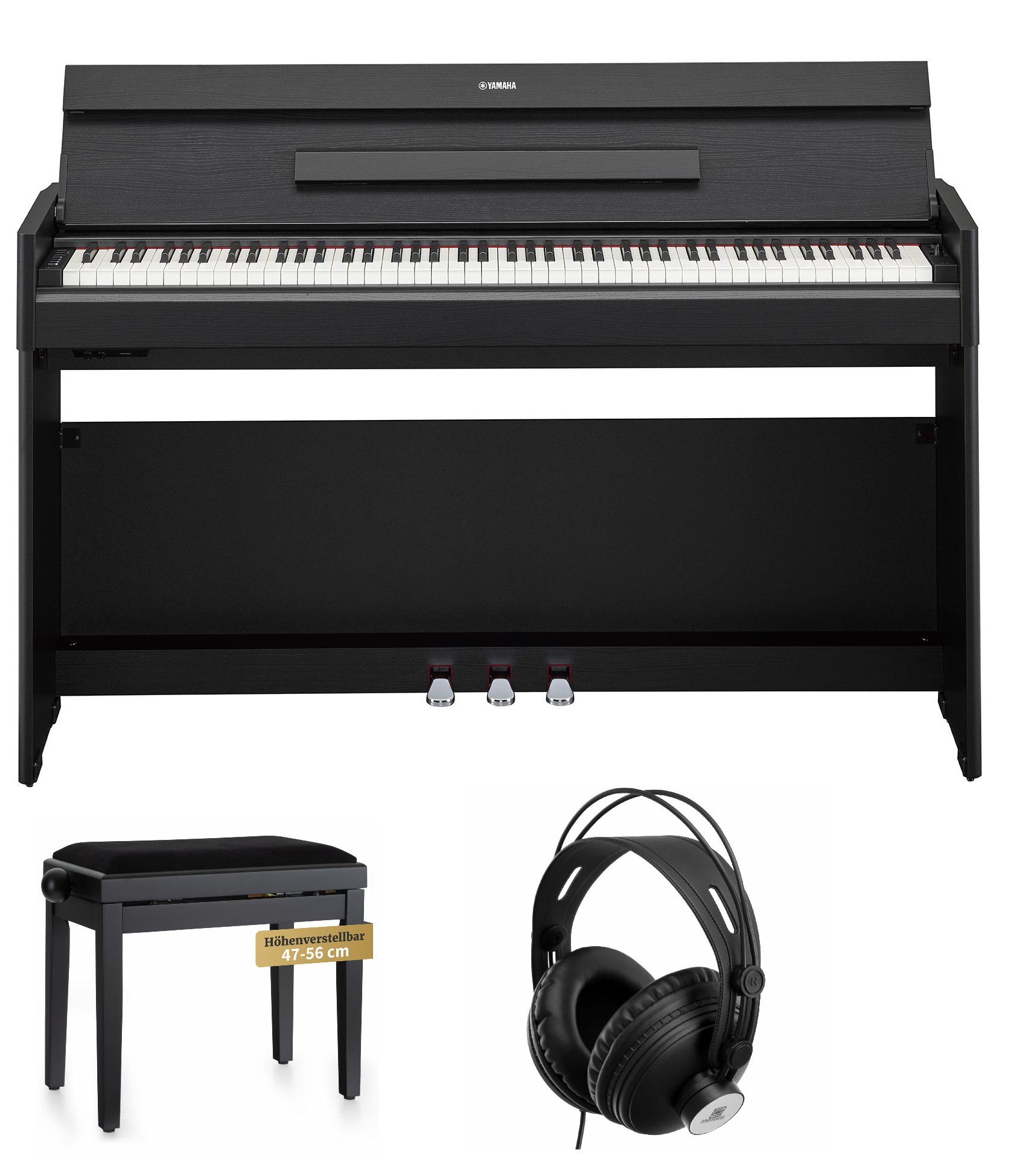 YDP-S55B Set inkl. Klavierbank, Kopfhörer schwarz