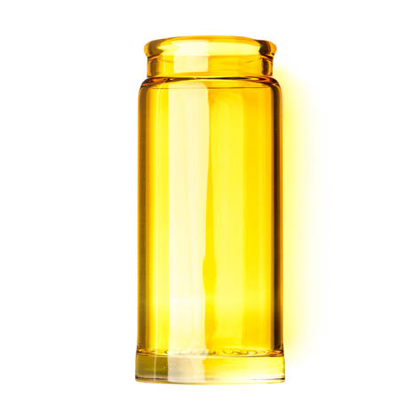 278 Blues Bottle - Glass, Large, Regular Wall, Yellow