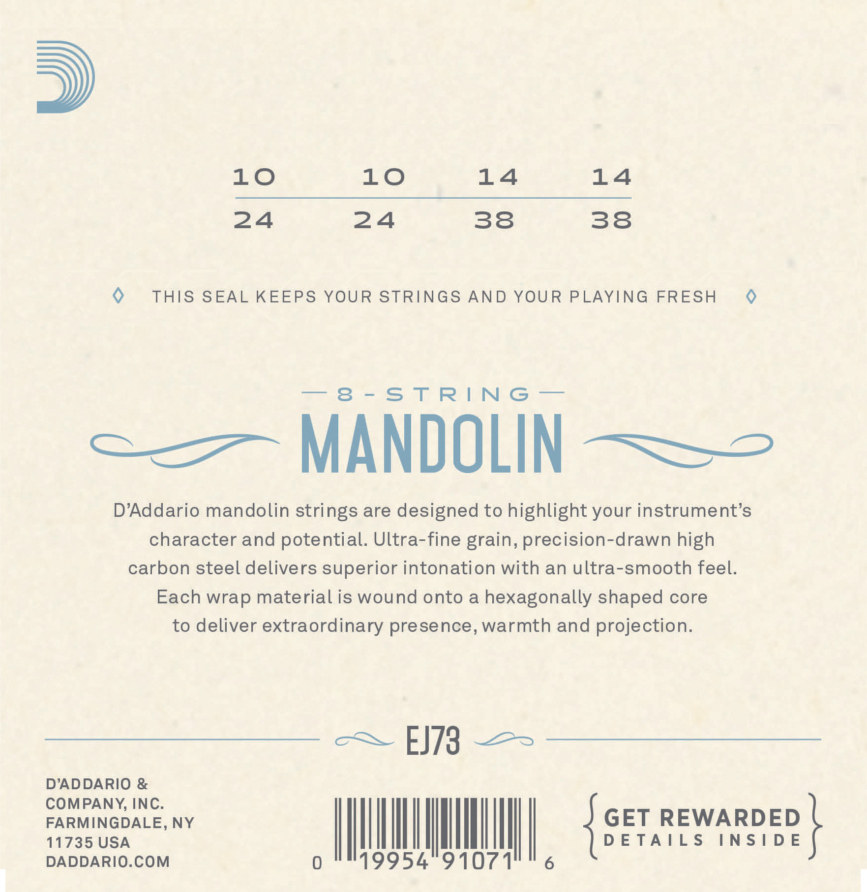 EJ73 Mandoline Loop End