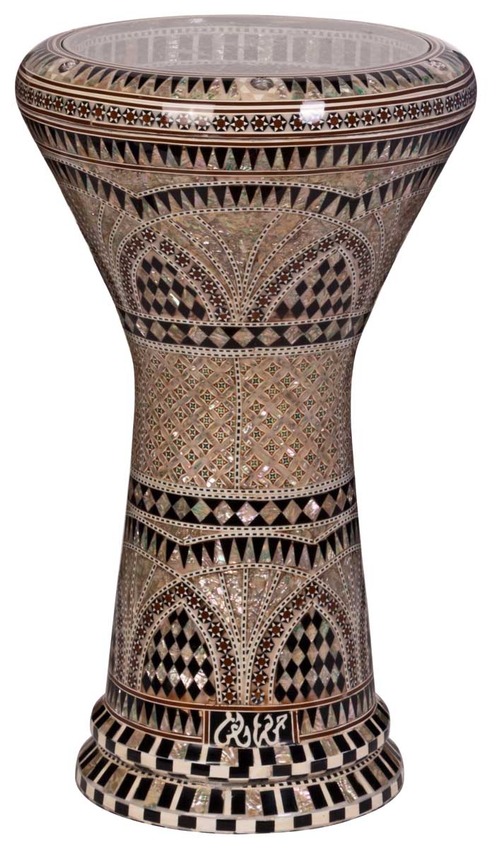 Darabuka, Pro, Sombaty, Alu, Ø 23, H 48cm, Perlmutt