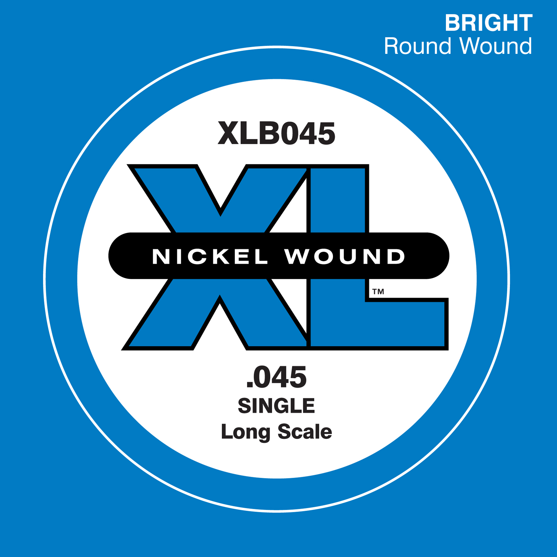 XLB045 Bass Einzelsaite Nickel Wound .045