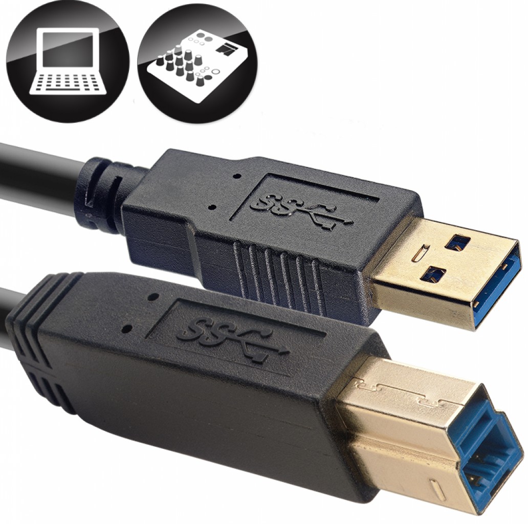 NCC1 USB Kabel/STD 1,5m, A-B, 3.0 USB Kabel 1,5m