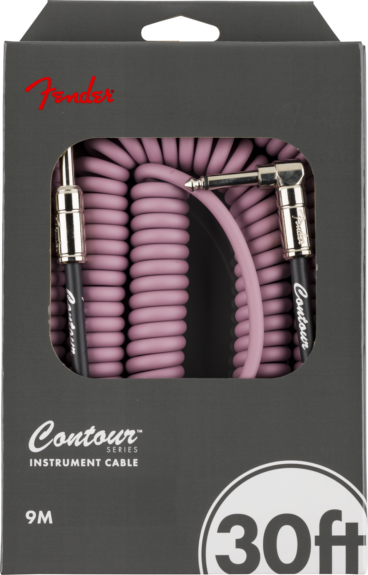 Contour Series Spiral-Instrumentenkabel burgundy mist