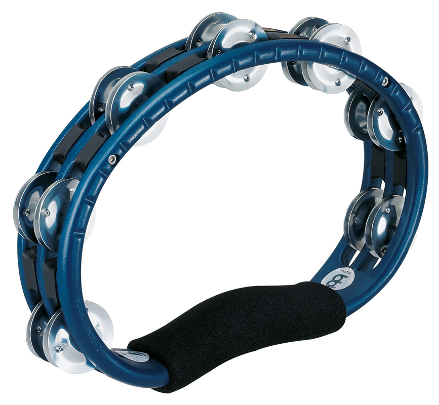 TMT1A-B Tambourine 2 reihig - Handmodell - blau