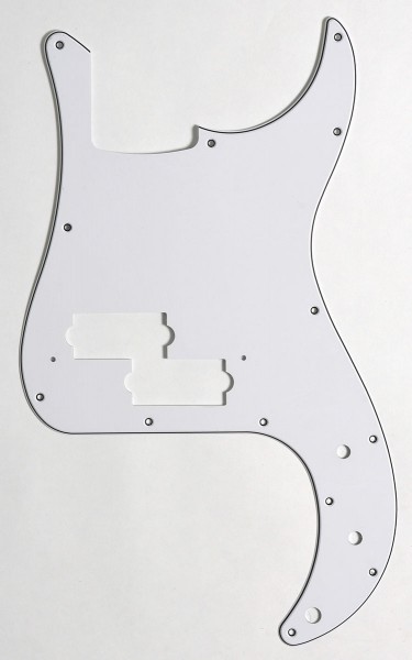 Pickguard für P-Bass weiß, 3-lagig