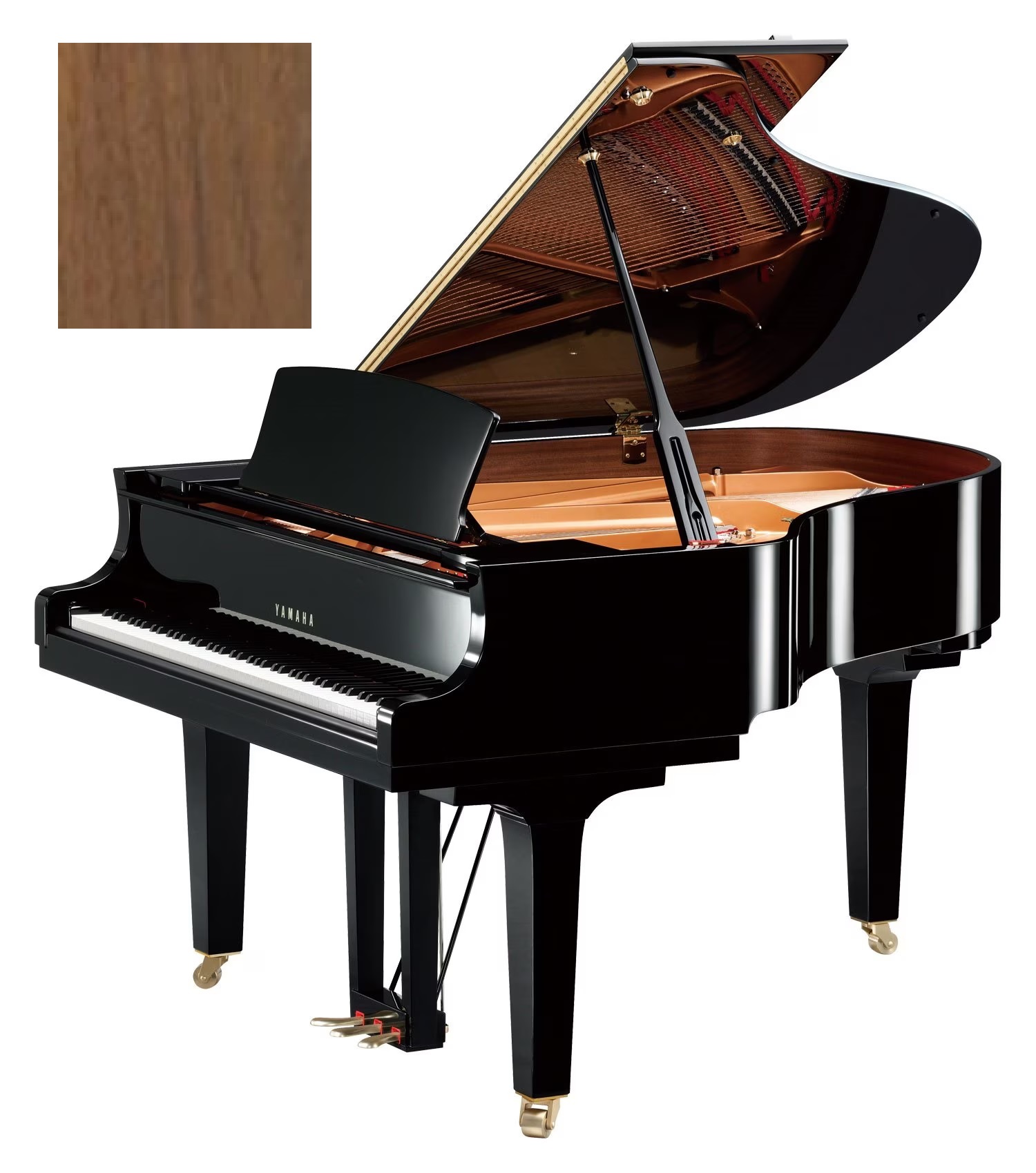 C 2 X SH3 SAW Silent Piano Nussbaum seidenmatt
